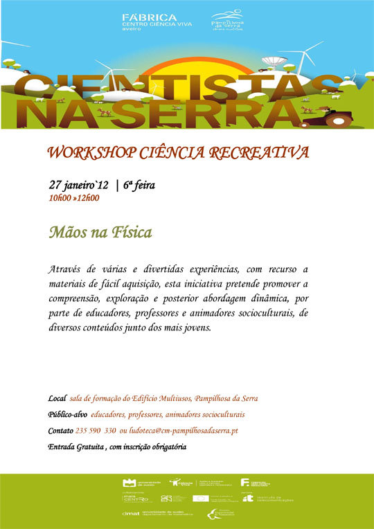 Workshop Ciência Recreativa “Mãos na Física”
